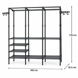 Black Modular Garment Rack - Master