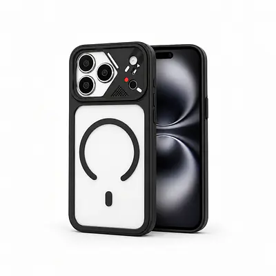HANIRY Back Cover for iPhone 17 Pro Max (Black, Camera Bump Protector, Polycarbonate, Pack of: 1) primary image