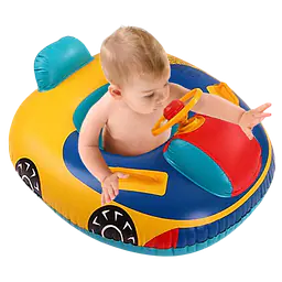 Inflatable Baby Swim Ring with Steering Wheel Handle - Master