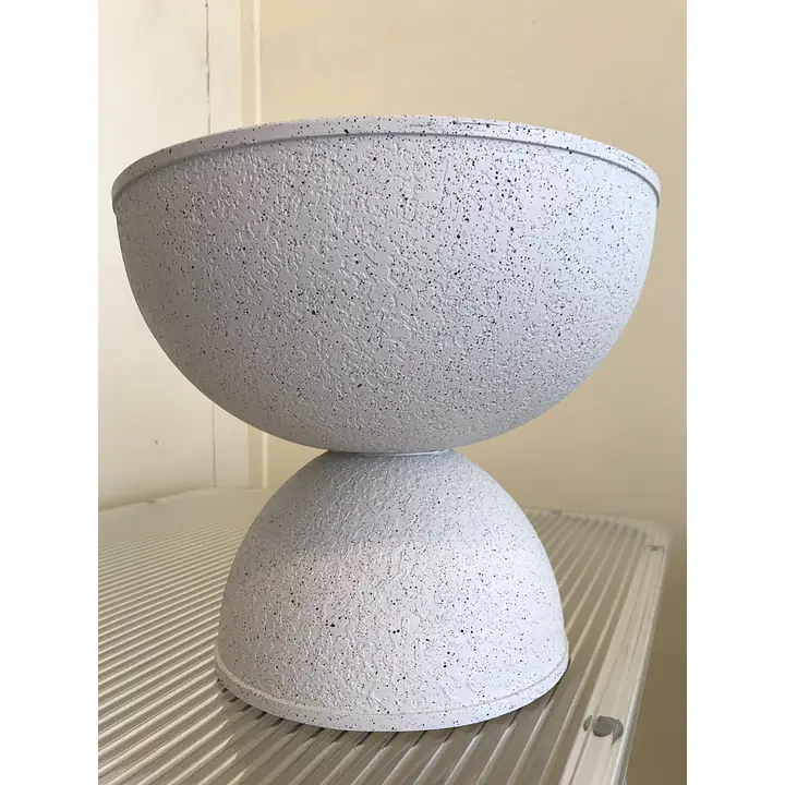 Textured Pedestal Bowl Planter Flower Pot - Master