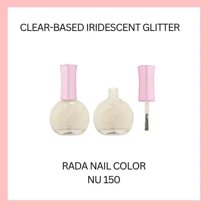 Rada Nail Polish - Color: Clear-Based Iridescent Glitter