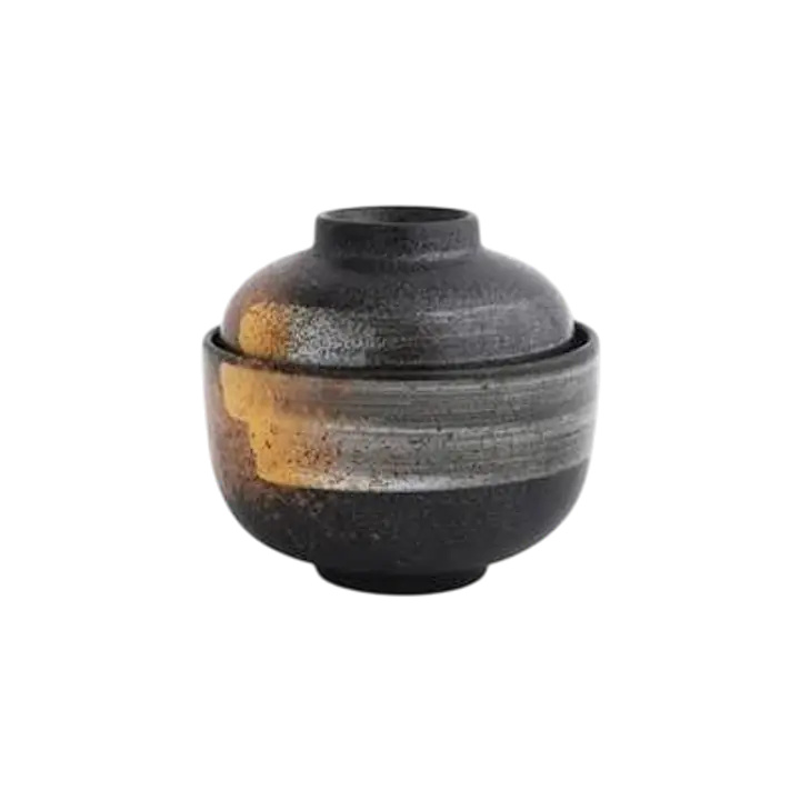 Traditional Japanese Hakuboku Ceramic Miso Soup Bowl - Master