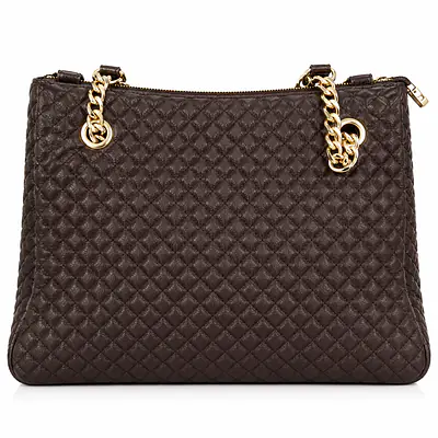 Quilted Handbag with Gold Chains secondary image
