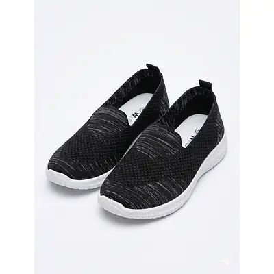 Women's Lightweight Breathable Knit Slip-On Walking Sneakers primary image