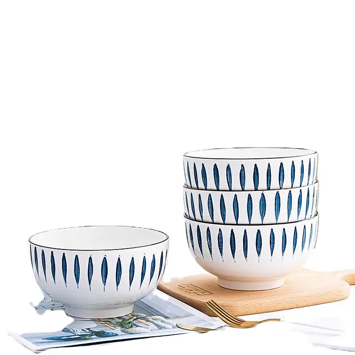 Jap White and Blue Porcelain Bowl - Master