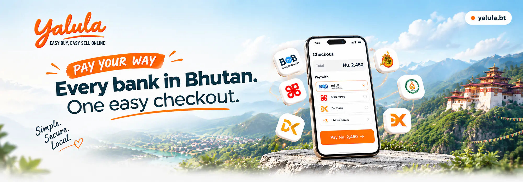 Yalula Bhutan Checkout Banner