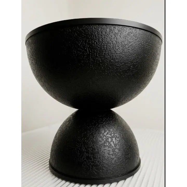 Textured Pedestal Bowl Planter Flower Pot - Master