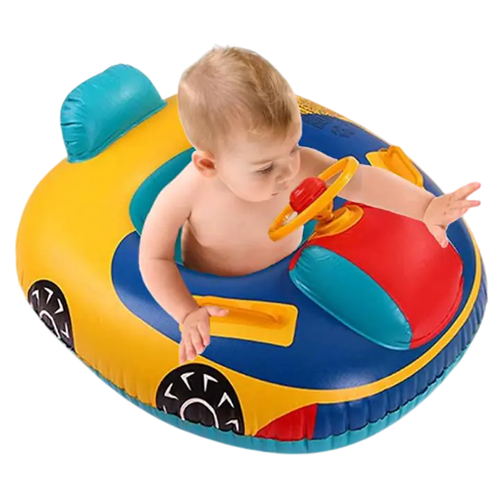 Inflatable Baby Swim Ring with Steering Wheel Handle - Master