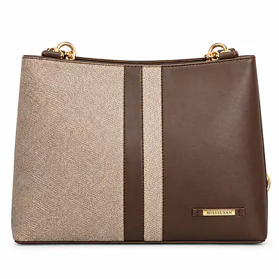 Miss Susan Collection Structured Panel Handbag primary image